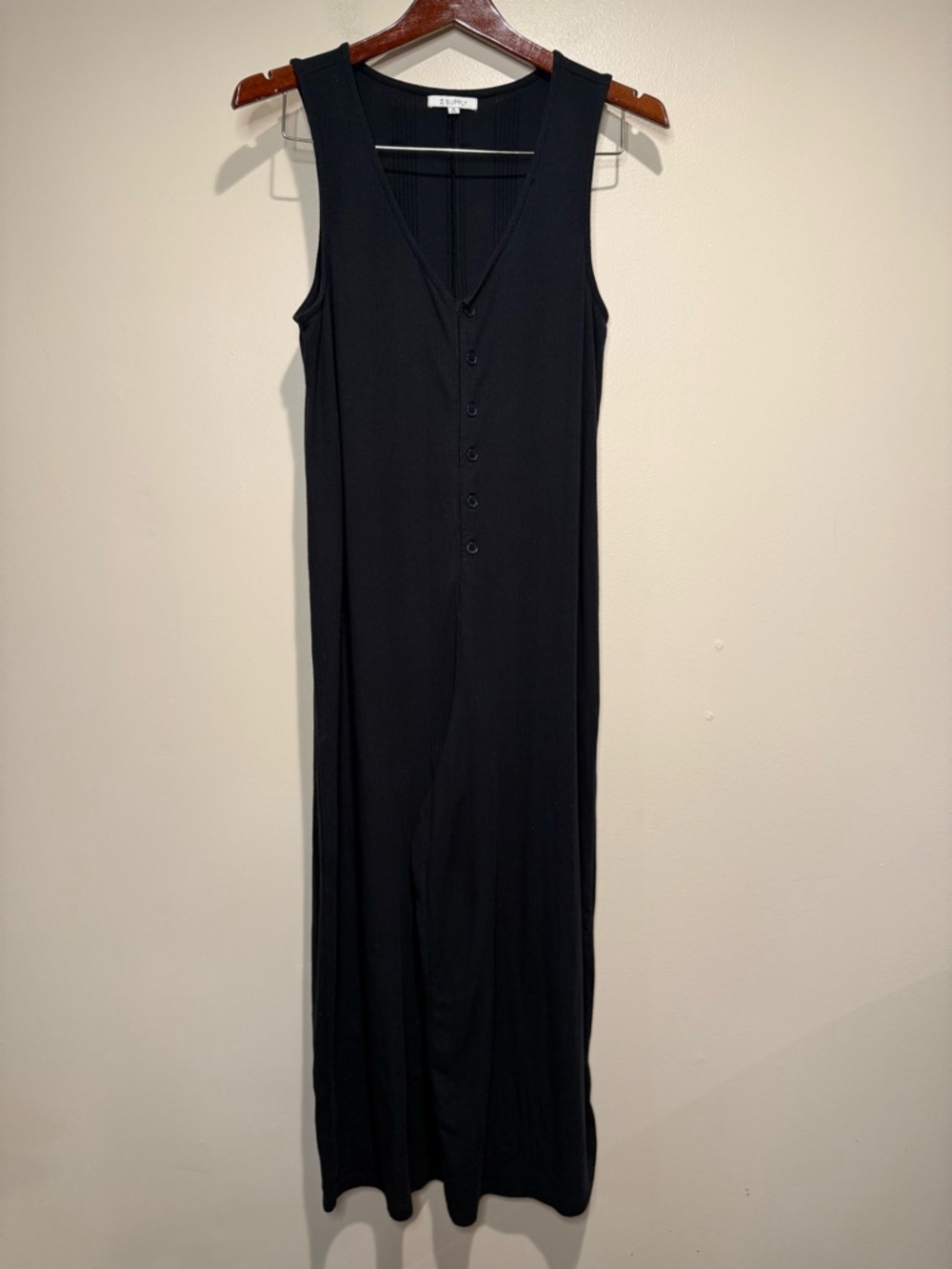 Z supply Solace Jumpsuit ribbed in black size medium - Picture 3 of 11
